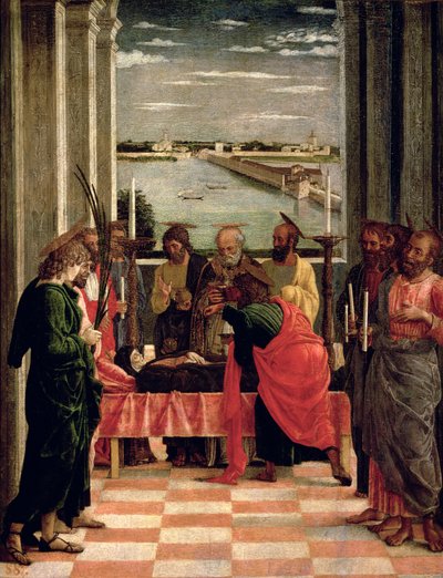 La muerte de la Virgen de Andrea Mantegna